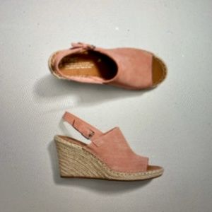 Toms Monica Suede Espadrille Wedge